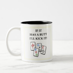 mahjong Två-Tonad mugg
