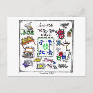 Mahjong Verktyg Vykort