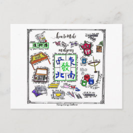 Mahjong Verktyg Vykort