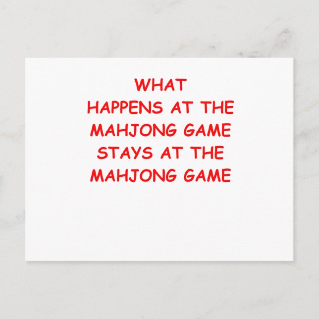 mahjong vykort (Framsida)