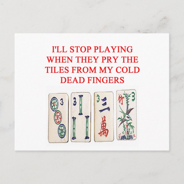 mahjong vykort (Framsida)