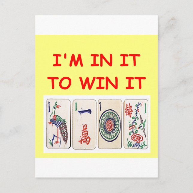 mahjong vykort (Framsida)