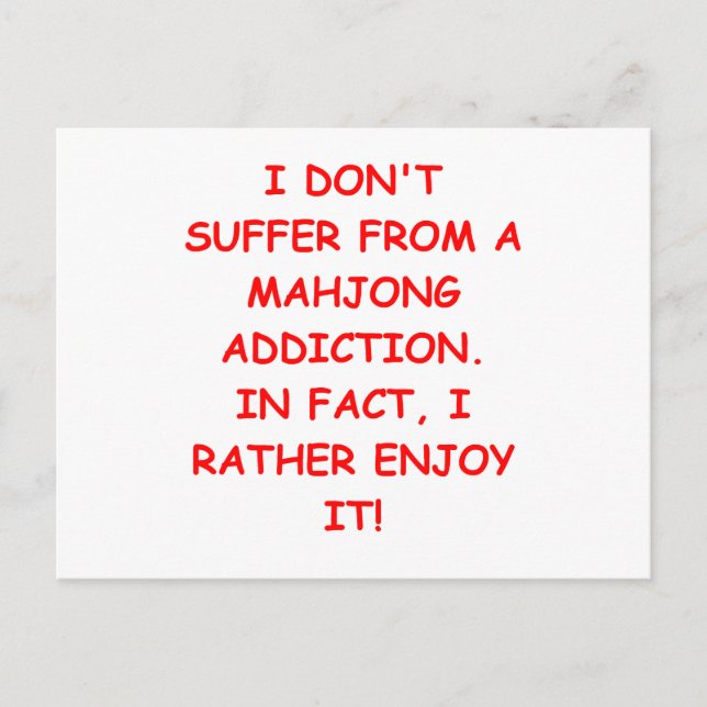 MAHJONG VYKORT (Framsida)