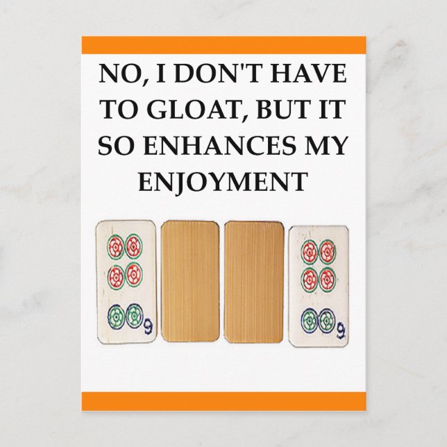 mahjong vykort (Framsida)