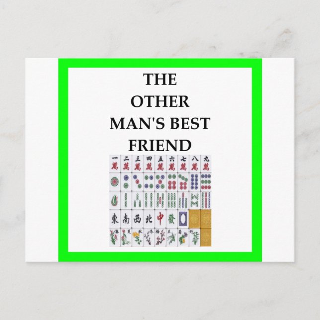 mahjong vykort (Framsida)