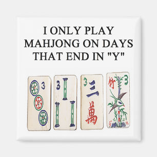 mahjongälskare magnet