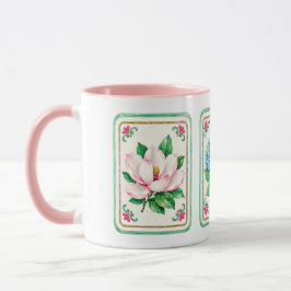 Mahjongblommor Mugg