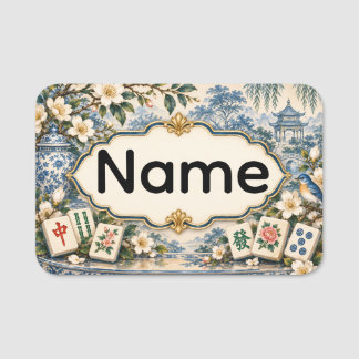 Mahjongg Namn Märke Namnbricka
