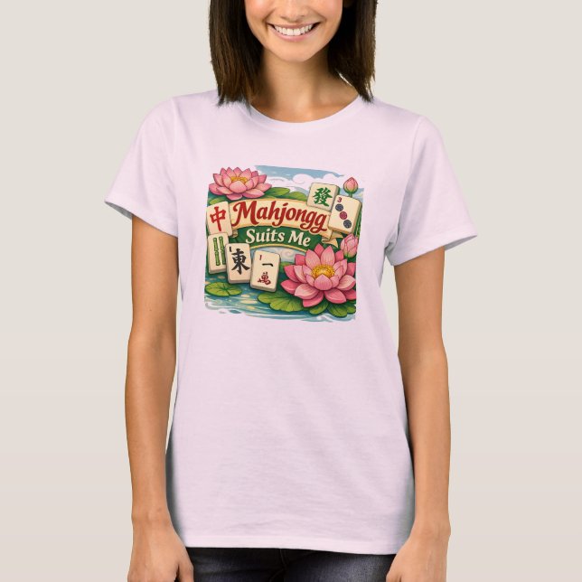 Mahjongg passar mig t shirt (Framsida)