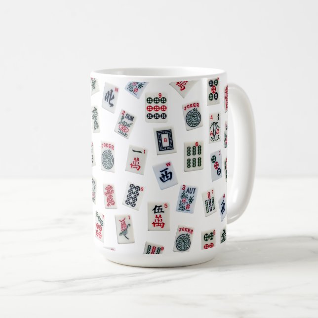 MahJongg tiles design  Kaffemugg (Framsida höger)