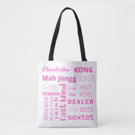 MahJongg Tote Bag på Rosa Tygkasse