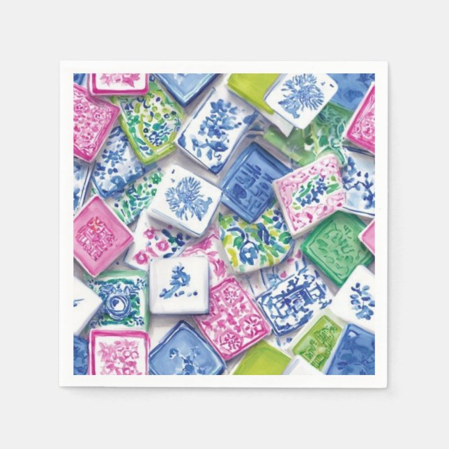 Mahjongservett Pappersservett (Framsidan)