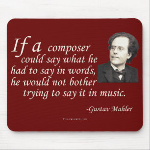 Mahler på att komponera musmatta