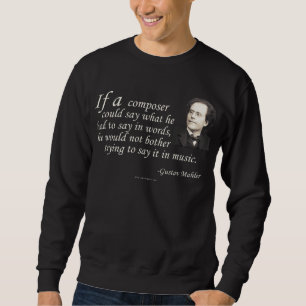 Mahler på att komponera sweatshirt