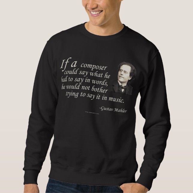 Mahler på att komponera sweatshirt (Framsida)