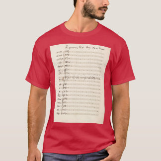 Mahler Symphony 5 Original manuscript score T Shirt