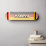 Mahlzeit - German Design Mini Skateboard Bräda 18,5 Cm<br><div class="desc">Mahlzeit! 
German expression for when the meal is ready. 
“Guten Appetit.” German langage that couldn't be more German.</div>