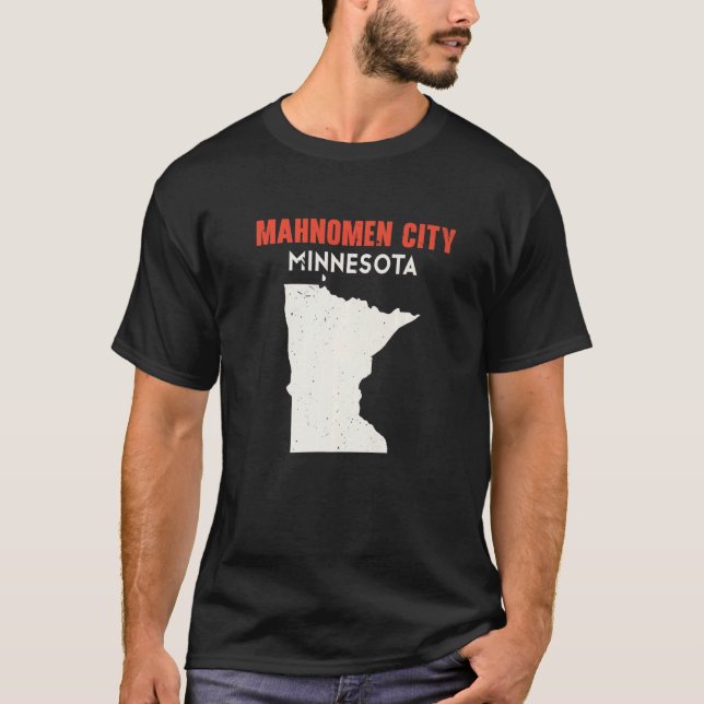 Mahnomen city Minnesota USA State America Travel M T Shirt (Framsida)