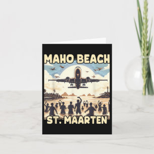 Maho Beach St. Maarten Kort