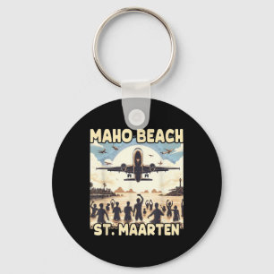 Maho Beach St. Maarten Nyckelring