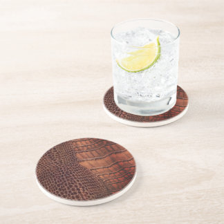 Mahogany Alligator Classic Reptile Leather (Faux) Underlägg