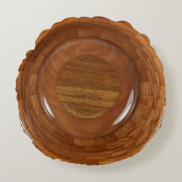 MAHOGANY SEGMENTED BOWL RUND KUDDE