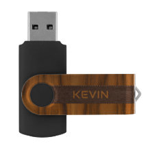 Mahogany Wood and Leather Struktur Monogram