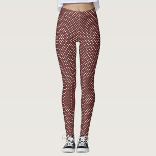Mahogny Bliss Polka Prickar Leggings
