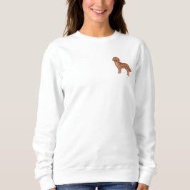 Mahogny Röd Golden Retriever Söt Hund Hund Konst T Shirt