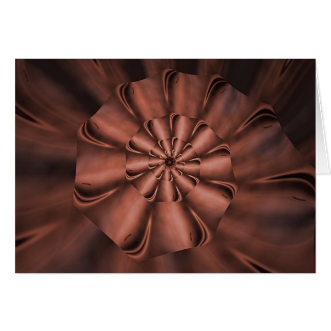 Mahogny steg II Hälsningskort (Framsidan Horizontal)