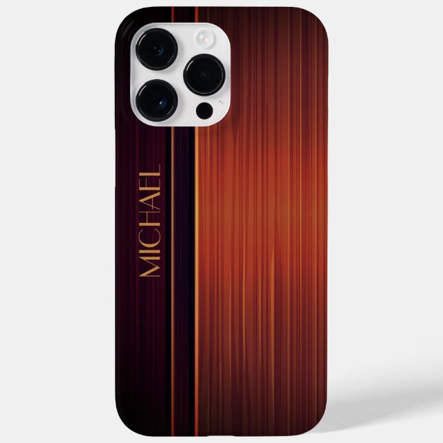 Mahogny Texturerad Stil Personligt Namn (Baksida)