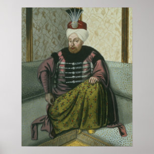 Mahomet (Mehmed) IV (1642-93) Sultan 1648-87, från Poster