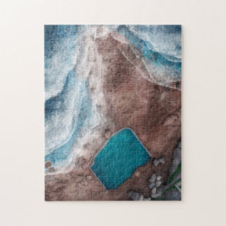 Mahon Bassäng Maroubra Sydney Aerial Illustration Pussel