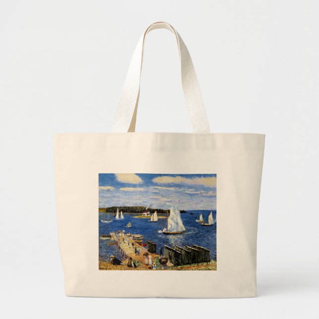 Mahone Bay av William Glackens Jumbo Tygkasse (Framsidan)