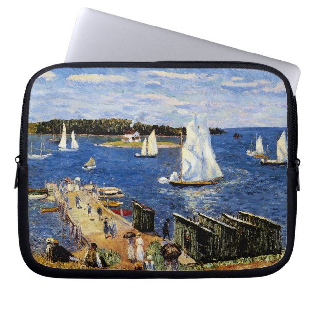 Mahone Bay av William Glackens Laptop Fodral (Framsidan)