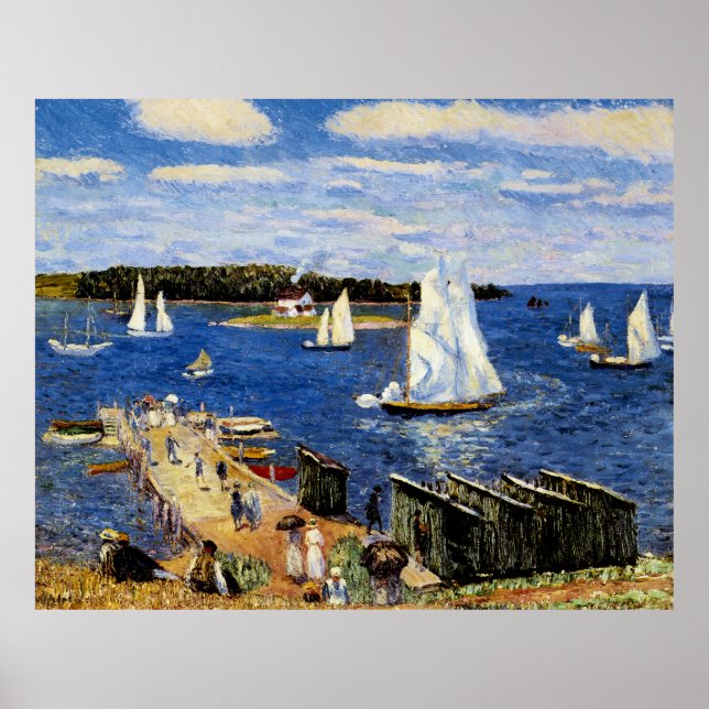 Mahone Bay av William Glackens Poster (Framsidan)