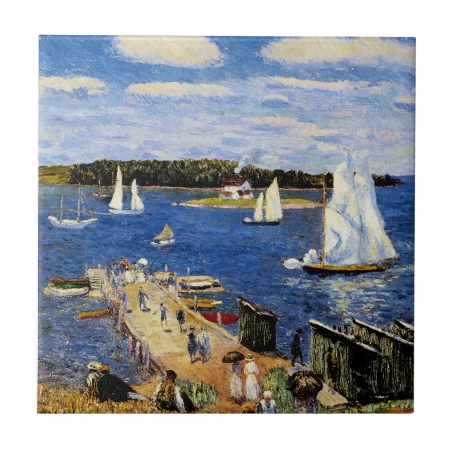 Mahone fjärd av William Glackens Kakelplatta (Framsidan)