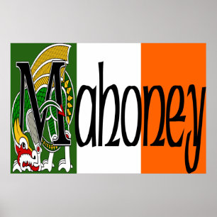 Mahoney Celtic Dragon Skriv ut Poster