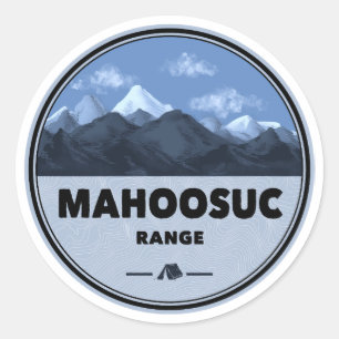 Mahoosuc Range New Hampshire Maine Camping Runt Klistermärke