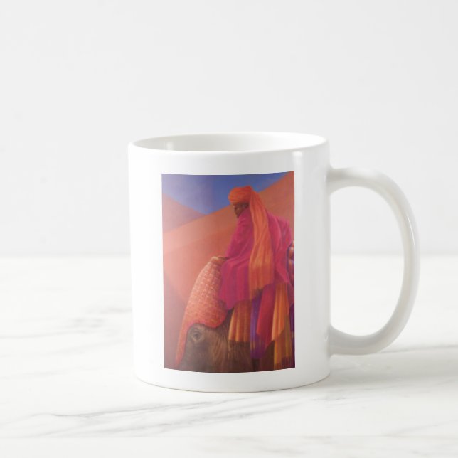 Mahout och elefant kaffemugg (Höger)