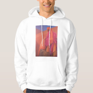 Mahout och elefant sweatshirt med luva