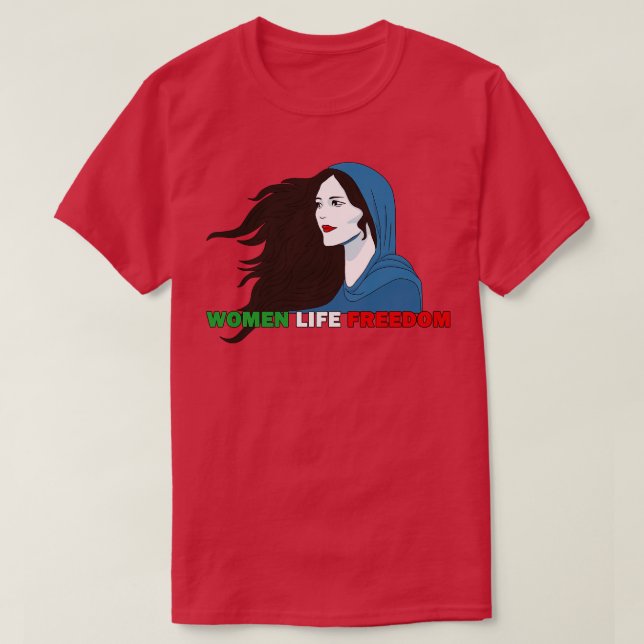 Mahsa Amini 3 T Shirt (Design framsida)