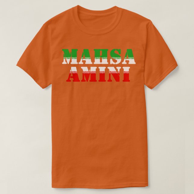 Mahsa Amini 5 T Shirt (Design framsida)