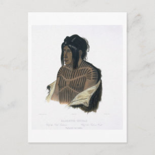 Mahsette-Kuiuab, chef för Cree Indians, plåt Vykort
