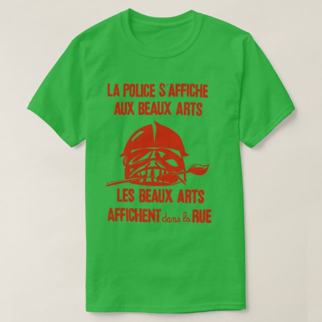 Mai 68 Paris Riots T Shirt (Design framsida)