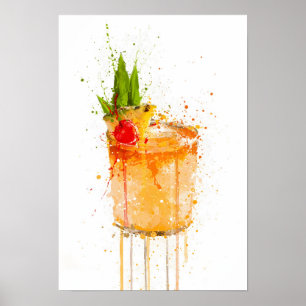 Mai Tai-cocktail Poster