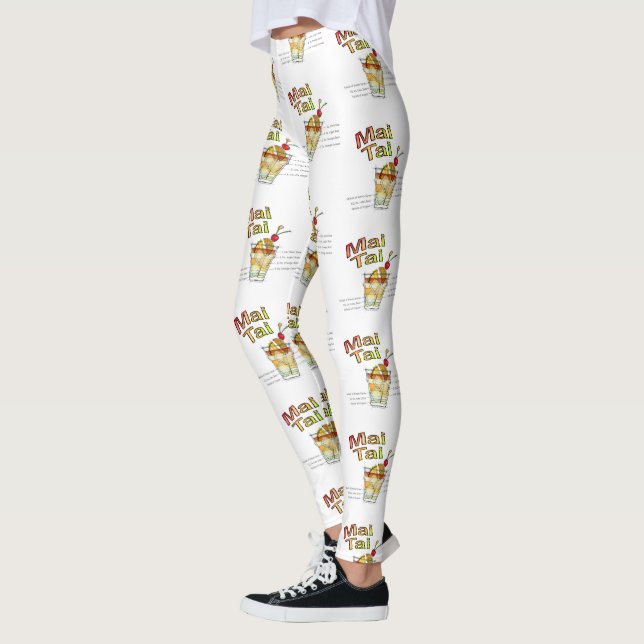 MAI TAI COCKTAIL RECIPE ART LEGGINGS (Vänster)
