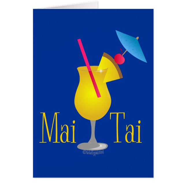 Mai Tai Hälsningskort (Framsidan)