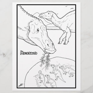 Maiasaura - Färgsida.