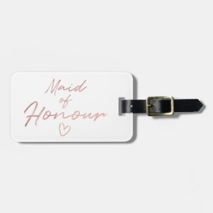 Maid av hedern - den rosa guld- fauxen bagagebricka